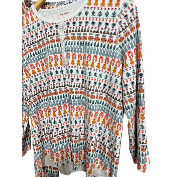 ROLLER‎ RABBIT Bands Weave Pajamas thanksgiving set size Large - Picture 3 of 8